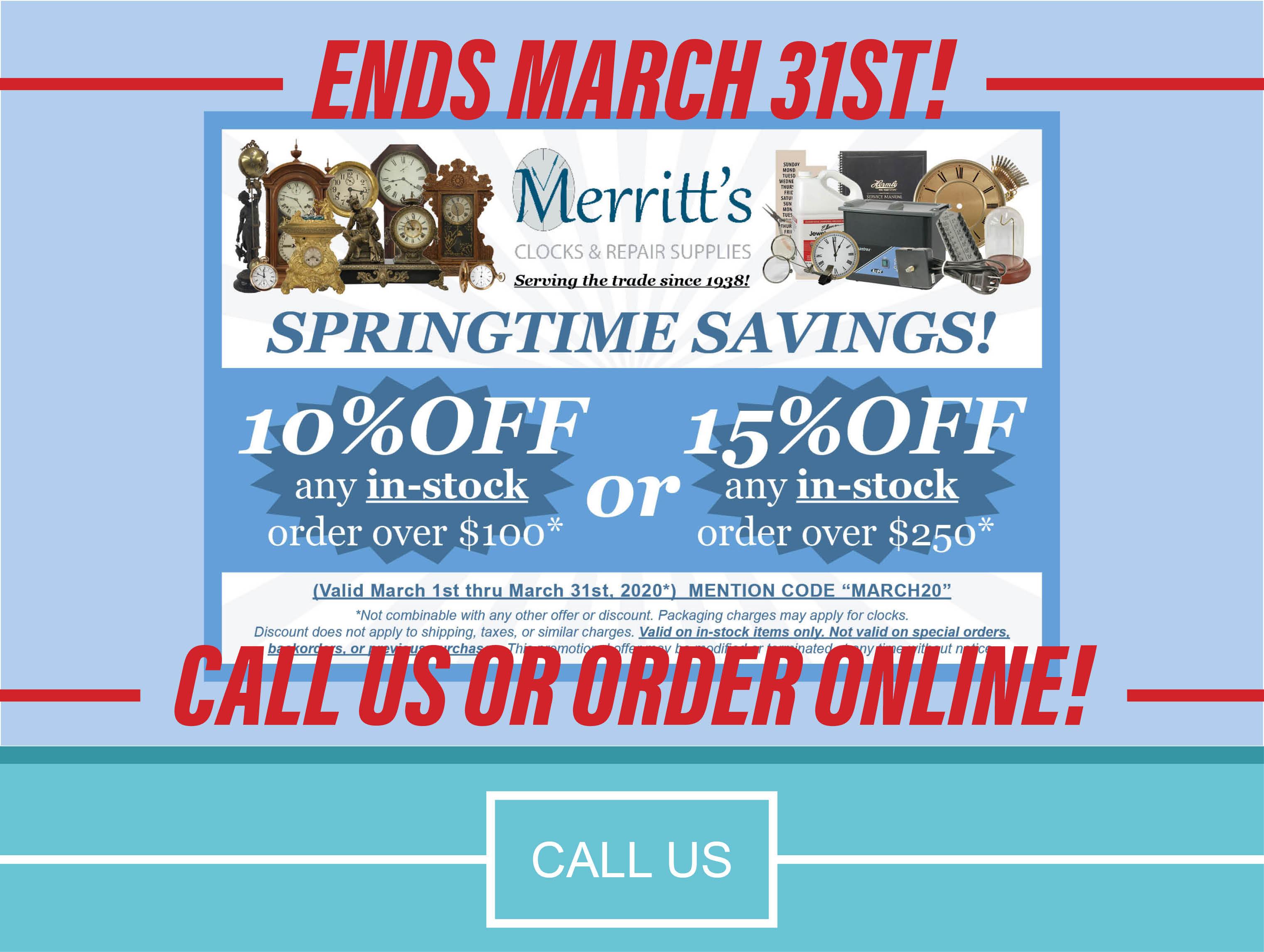 Home Merritt's Clocks & Repair Supplies